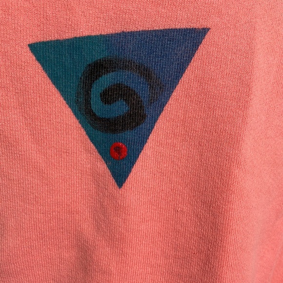 Vintage 80s 90s Pink Geometric Sweatshirt - Picture 5 of 8